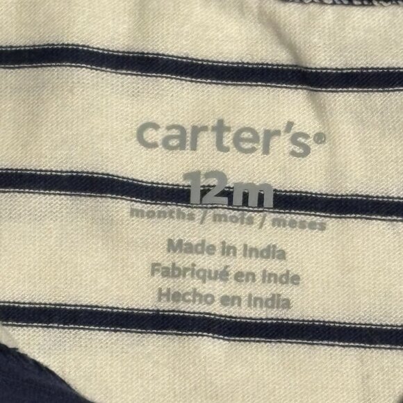 Carters Baby Boy 2 Piece Set โ Striped Bodysuit & Joggers, Size: 9-12 Months - Picture 7 of 9